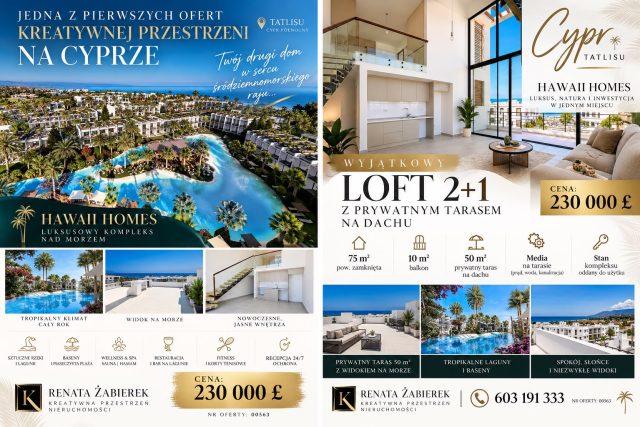 JEDNA Z PIERWSZYCH OFERT KREATYWNEJ PRZESTRZENI NA CYPRZE – EKSKLUZYWNY LOFT
